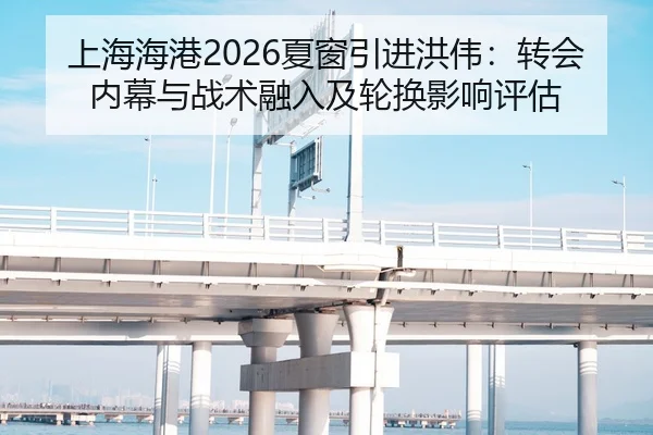 上海海港2026夏窗引进洪伟：转会内幕与战术融入及轮换影响评估
